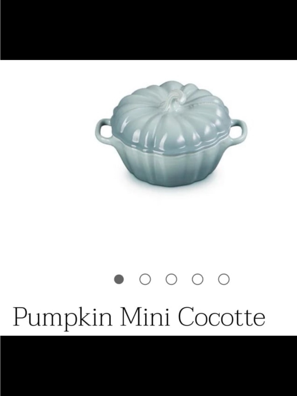 Le Creuset Pumpkin Mini Cocotte (sea salt)
